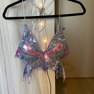 Y2K butterfly top